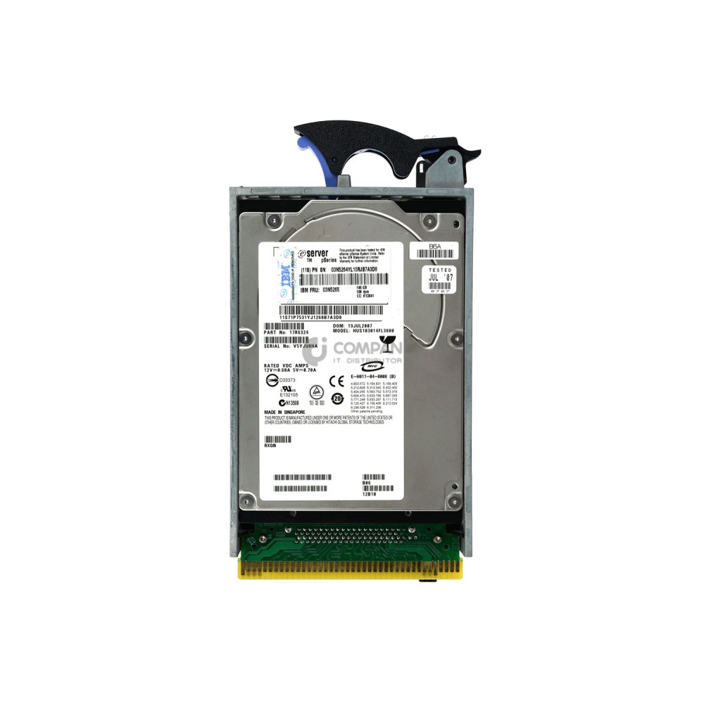03N5265 IBM HDD 146GB 10K SCSI U320 3.5" LFF